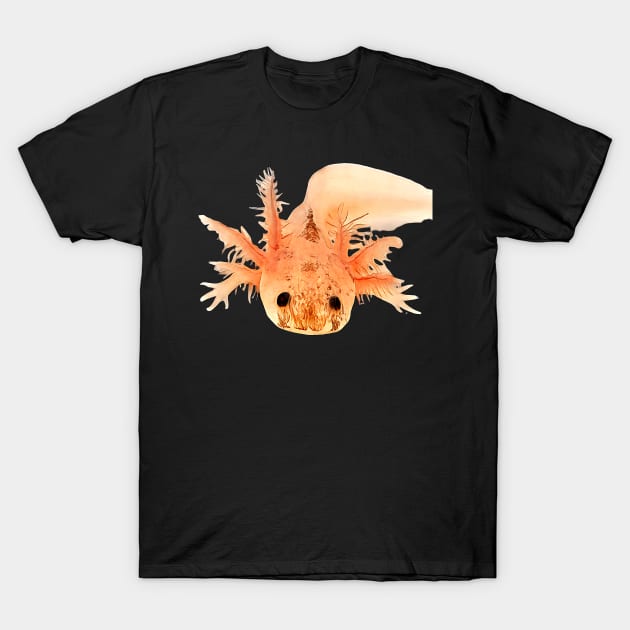 Realistic axolotl motif T-Shirt by Shadowbyte91